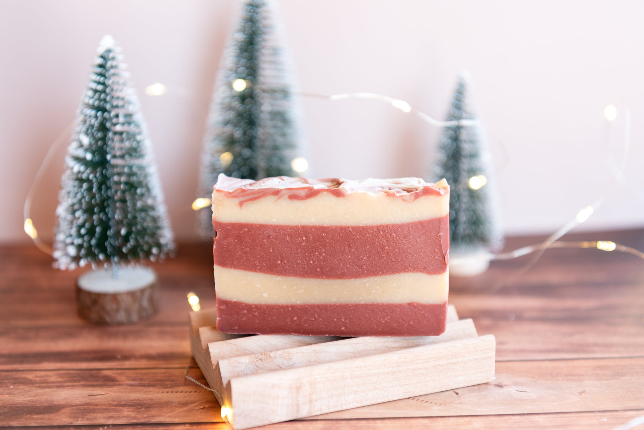 Candy Cane Natural Goat Milk Soap