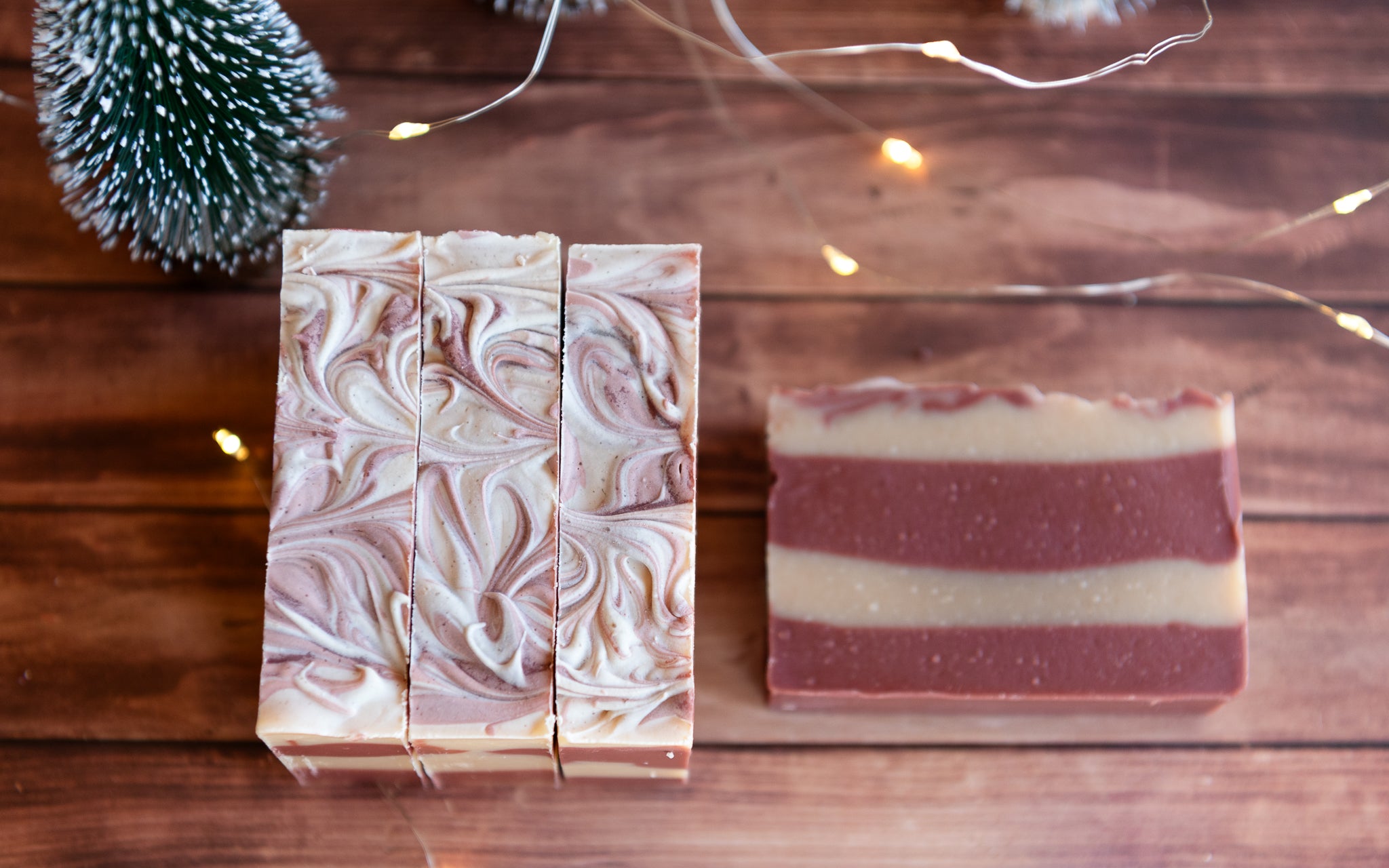 Candy Cane Natural Goat Milk Soap