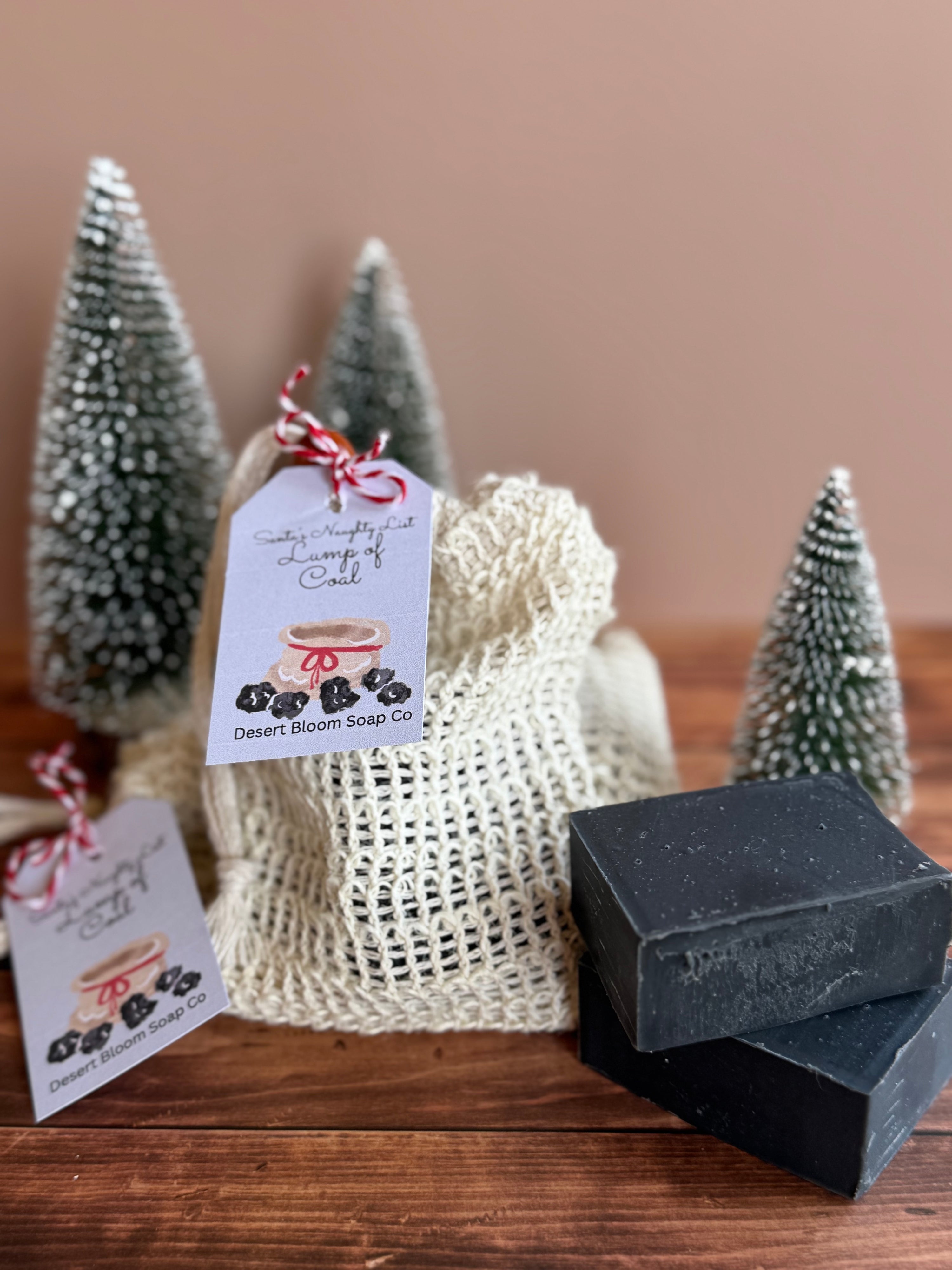 Lump of Coal Soap and Sack