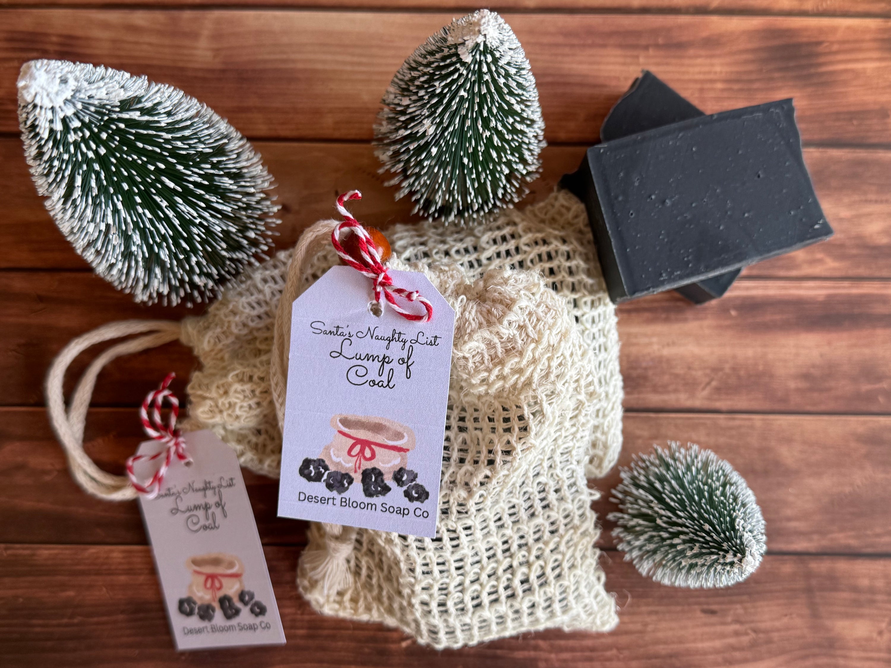 Lump of Coal Soap and Sack