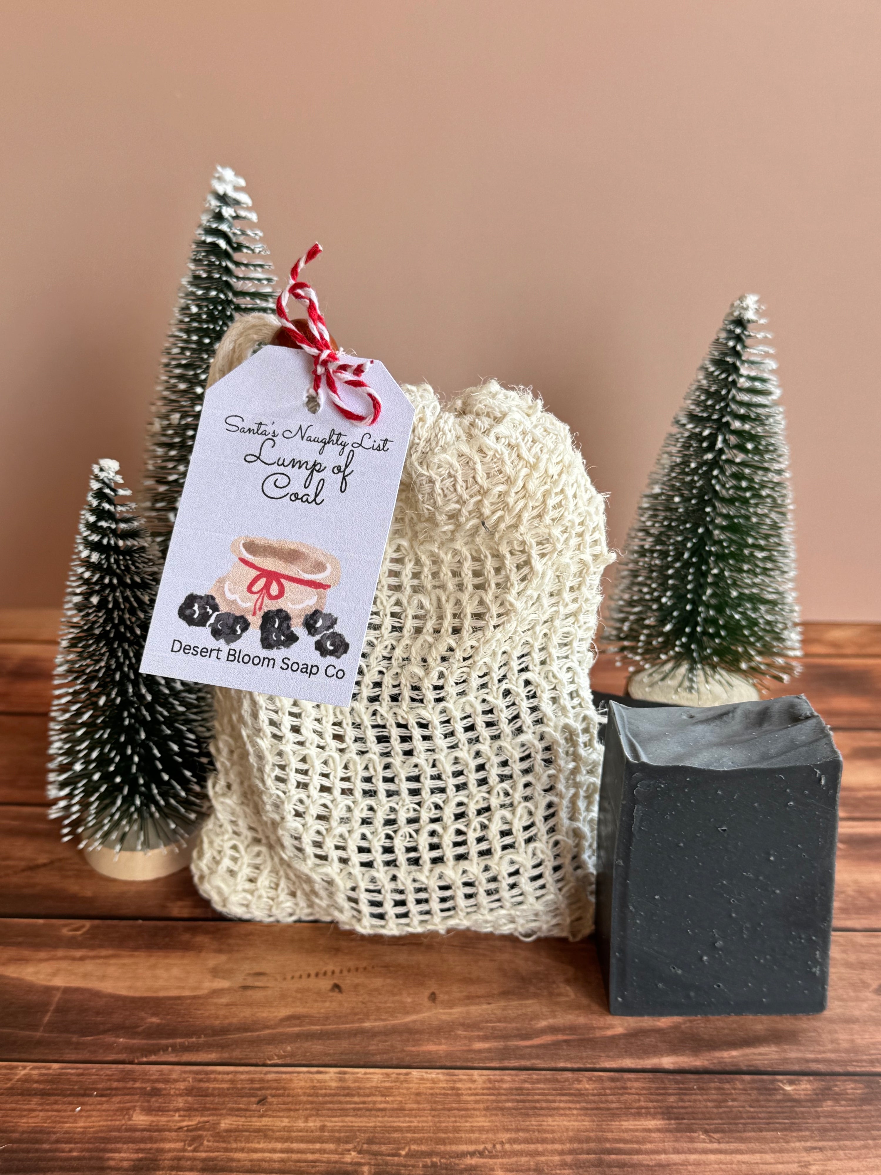 Lump of Coal Soap and Sack